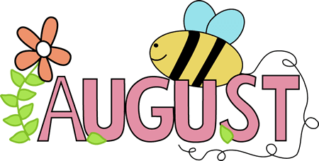 August featured graphic with flowers and a bee for the Rosevine Inn Bed & Breakfast August blog featuring Tyler, Texas events and travel.