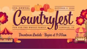 Contryfest poster 37th annual Oct,6 Begins at 9