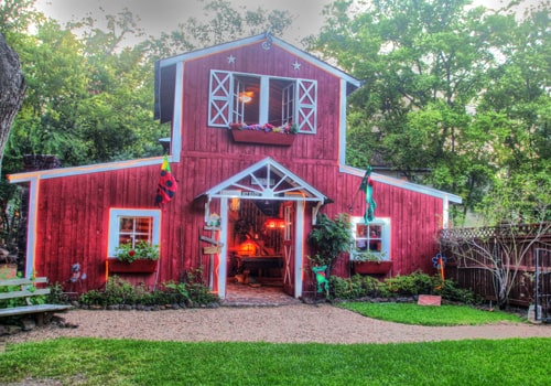 The Exterior of the Red Barn Game Room