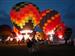 balloons hot air glowing