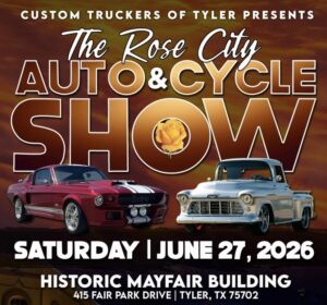 poster announcing the Rose City Auto & Cycle Show June 27 at the Mayfair Bulding