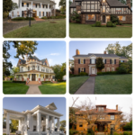 photos of 6 houses on the Historic home tour- all in the East Charnwood District of Tyler Tx.