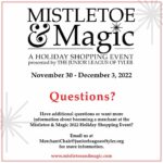 Info Poster for Mistloetoe and Magic shopping extravaganza