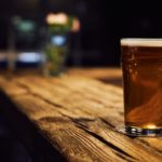 Glass of beer on a table