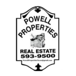 sign post fro Powell Properties Real E=state