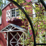 Red barn-our gameroom at Rosevine Inn-archway entrance