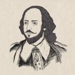 Sepia image of William Shakespeare