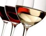 3 glasses of wine white and red